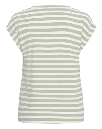 Fransa - FRCano T-shirt 1 - Desert Sage Stripe 